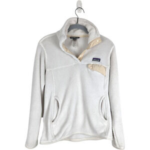 Patagonia Re-Tool Snap-T‎ Polartec Thermal Fleece Pullover in Raw Linen Size XS